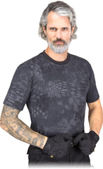 HERREN-T-SHIRT TACTICAL GUARD, 100% BAUMWOLLE FÜR OUTDOOR UND SICHERHEIT