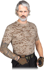 HERREN-T-SHIRT TACTICAL GUARD, 100% BAUMWOLLE FÜR OUTDOOR UND SICHERHEIT