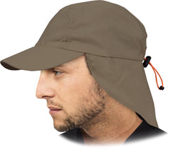 SUN PROTECTIVE NECK AND EAR COVER CAP, 100% POLYESTER