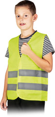 GILET RÉFLÉCHISSANT ENFANT AVEC FERMETURE VELCRO