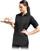 ELEGANCKA TUNIKA DAMSKA Z KIESZENIĄ, REGULOWANE KLAPY, 65% POLIESTER