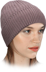ADJUSTABLE LENGTH WINTER CAP WITH POLYESTER INSULATION FOR WOMEN