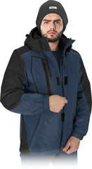 WÄRMEISOLIERTE SCHUTZJACKE FÜR HERREN MIT REFLEKTIERENDEN DETAILS