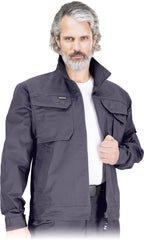 HERREN ARBEITSJACKE MIT HOHER TECHNISCHER HALTBARKEIT UND REIßVERSCHLUSS
