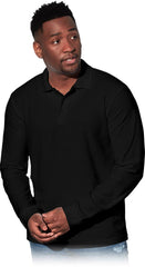 MEN'S LONG SLEEVE COTTON POLO SHIRT ST3400, BREATHABLE & DURABLE
