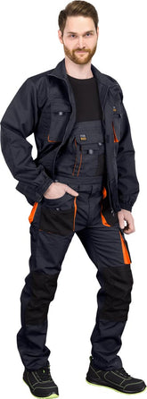 SALOPETTE DE TRAVAIL HOMME POLYESTER ET COTON, MULTIPOCHES