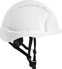 EVO3LINES HDPE SAFETY HELMET WITH ADJUSTABLE STRAP AND SHORT PEAK
