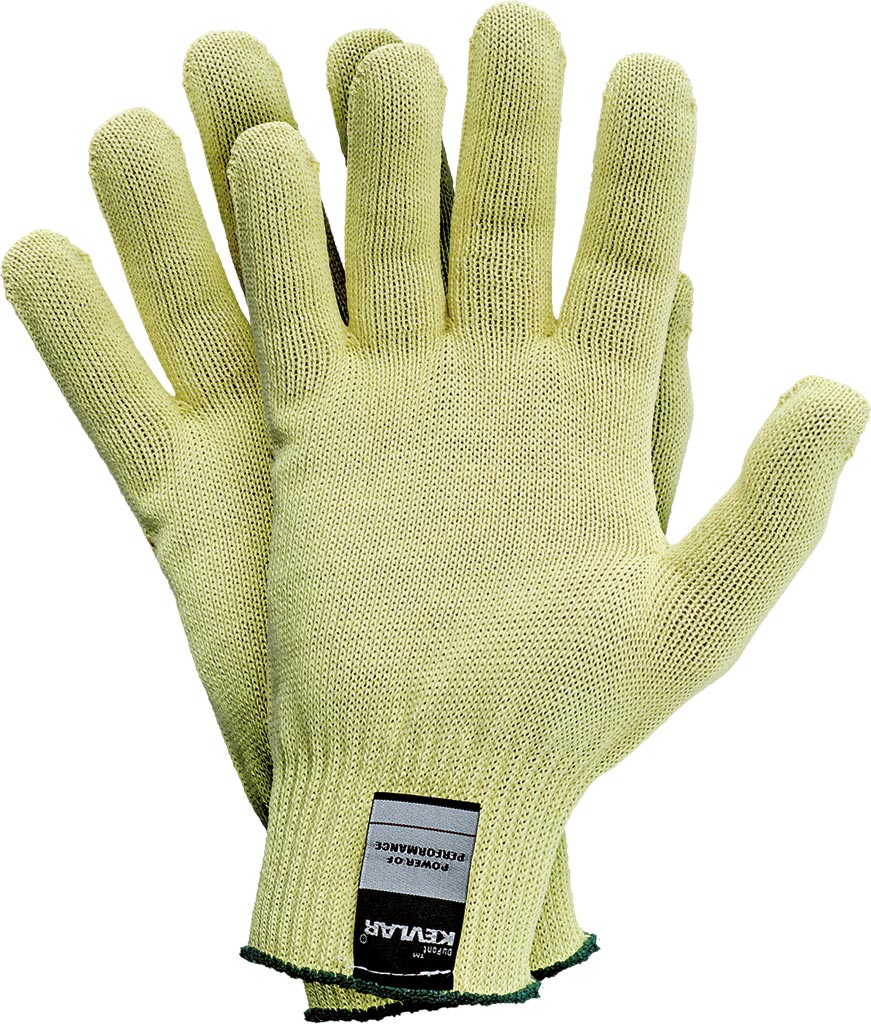 RĘKAWICE DZIANE Z KEVLAR® PARA-ARAMIDOWE, BEZSZWOWE Z OCHRONĄ CIEPLNĄ