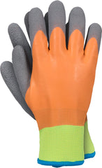 SICHERHEITSHANDSCHUHE MIT WÄRMEISOLATION UND ORANGEM LATEXBESCHICHTUNG