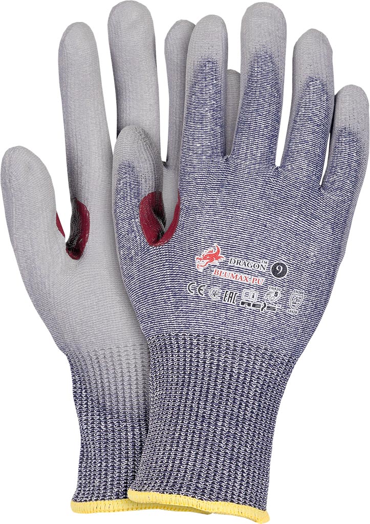 ULTRA-DURABLE POLYURETHANE COATED UHMWPE SAFETY GLOVES
