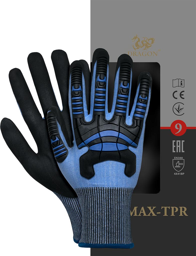 IMPACT-RESISTANT NITRILE COATED UHMWPE CONSTRUCTION GLOVES
