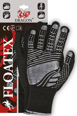 ERGONOMIC POLYESTER GLOVES WITH ENHANCED PVC GRIP