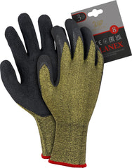 LATEX-COATED ROUGH TEXTURE WORK GLOVES FOR CONSTRUCTION AND TRANSPORT
