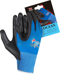 NYLON SAFETY GLOVES WITH WATER PU COATING FOR PRECISION MECHANICS