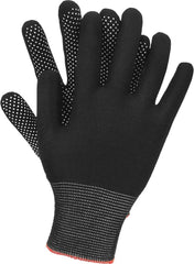 POLYESTER WORK GLOVES WITH PVC DOTTED PALM FOR ENHANCED GRIP