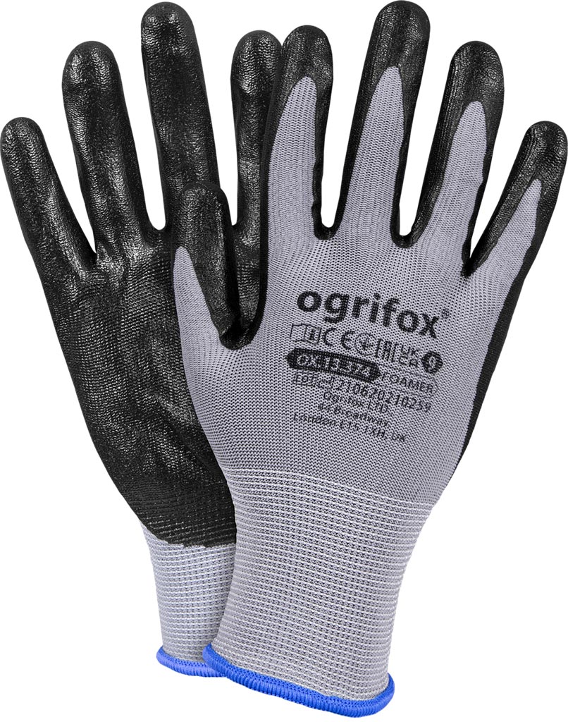 HIGH FLEXIBILITY NITRILE FOAM COATED GLOVES BY OGRIFOX
