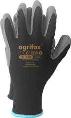 LATEX COATED ULTRA-FLEX POLYESTER GLOVES, 13 GAUGE, OGRIFOX