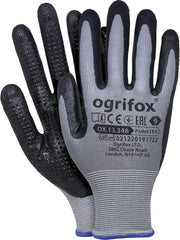 NITRILE-COATED POLYESTER GLOVES FOR INDUSTRIAL USE, DOT GRIP