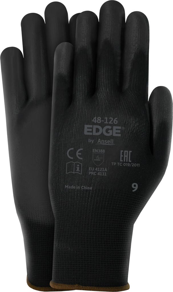 ANSELL EDGE 48-126 MEN'S PU COATED WORK GLOVES