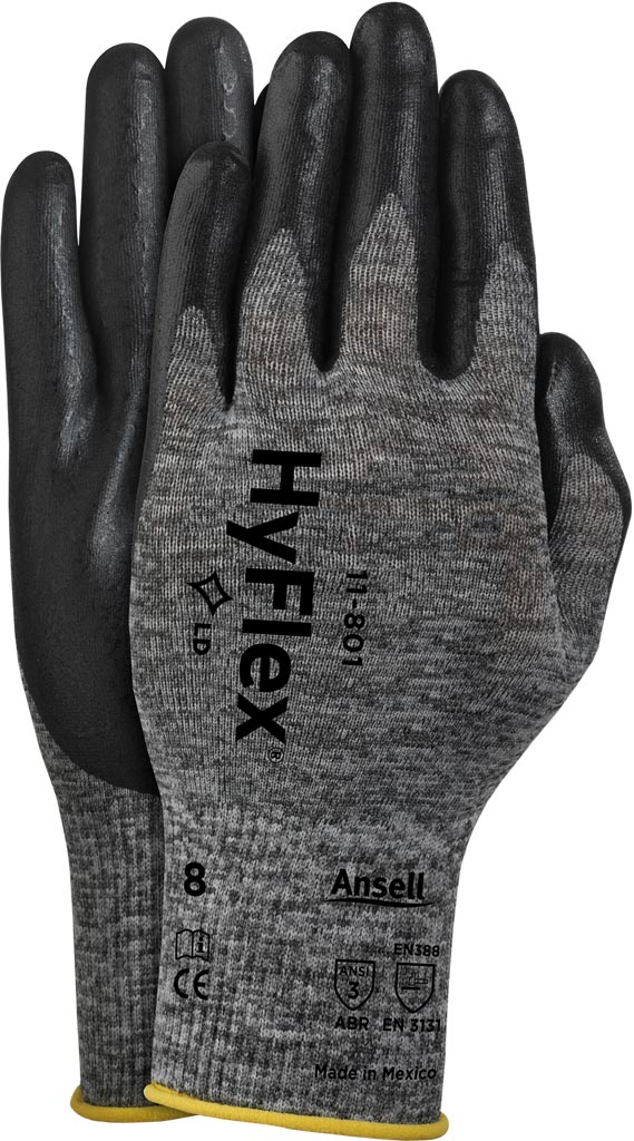 RĘKAWICE HYFLEX 11-801 NITRYLOWE, ANTSTATYCZNE, ODPORNE NA OLEJE