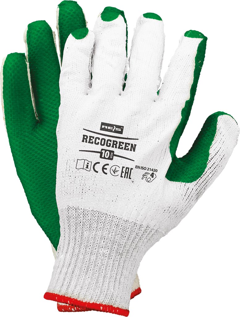 RĘKAWICE OCHRONNE Z PODWÓJNĄ POWŁOKĄ GUMY, EXTRA GRIP