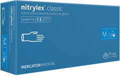RĘKAWICE NITRYLOWE BEZPUDROWE NITRYLEX® CLASSIC, MEDYCZNE, 100 SZT.