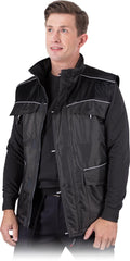 REFLECTIVE INSULATED WORK VEST WITH MULTI-POCKETS