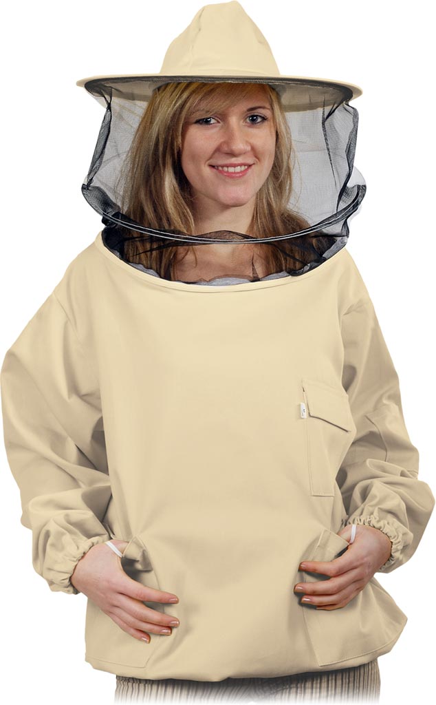 VESTE D'APICULTEUR AVEC CHAPEAU AMOVIBLE ET POCHES