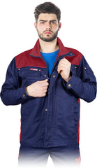 VESTE DE TRAVAIL FOREST EN POLYESTER ET COTON AVEC FERMETURE À PRESSION