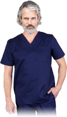 COMODO MEN'S PROTECTIVE LAB COAT - COTTON BLEND, BUTTONLESS DESIGN