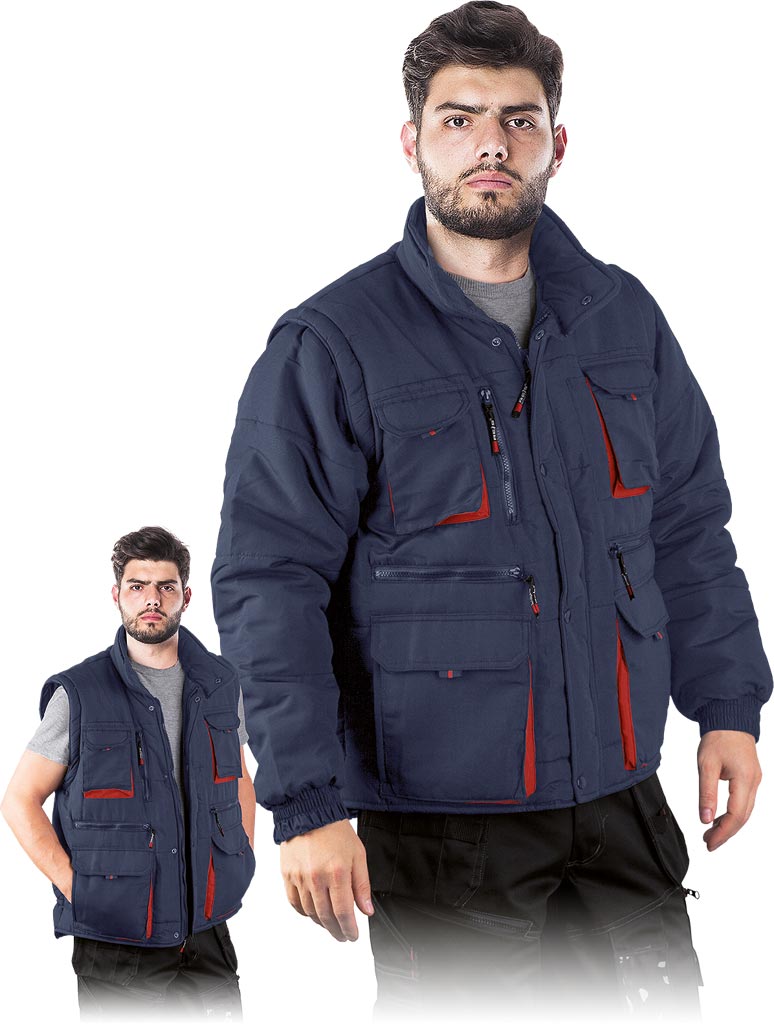 HERREN WINTERJACKE MIT ABNEHMBAREN ÄRMELN UND HOCHFUNKTIONALER AUSSTATTUNG