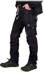 PANTALON DE PROTECTION ROBUSTE EN POLYESTER ET COTON POUR HOMMES
