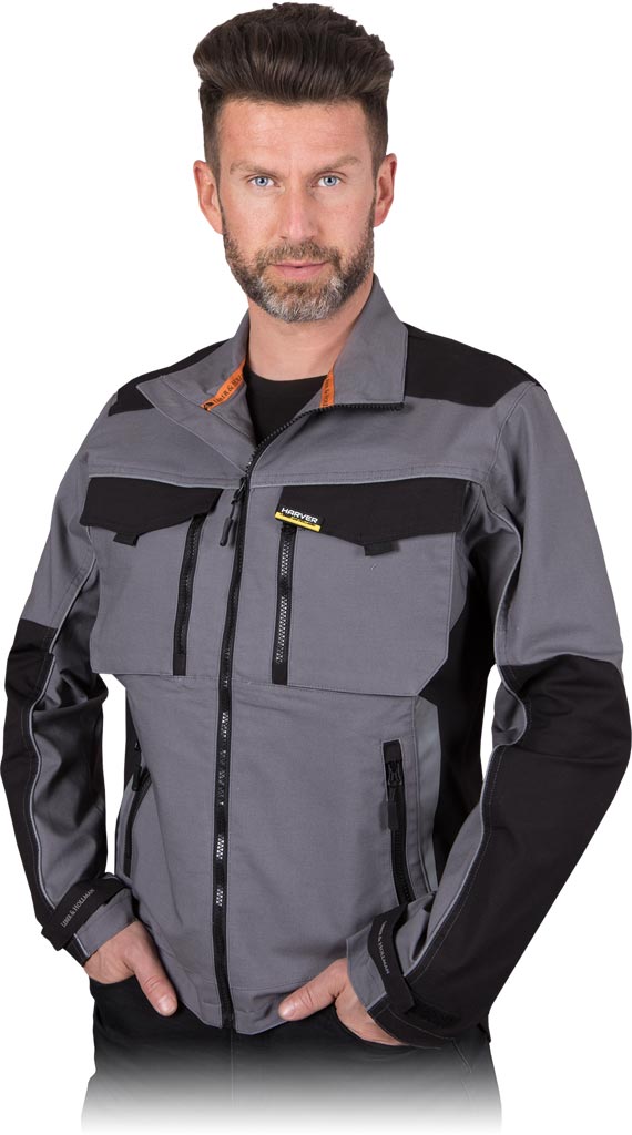 HARVERAIR MEN'S HIGH-PERFORMANCE WORK JACKET WITH REFLECTIVE SAFETY FEATURES