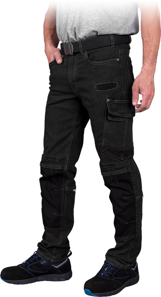 PANTALON DE TRAVAIL JEANS RENFORCÉ CORDURA AVEC RÉFLECTEURS