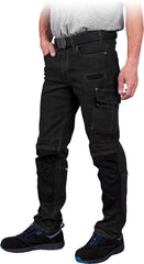 PANTALON DE TRAVAIL JEANS RENFORCÉ CORDURA AVEC RÉFLECTEURS