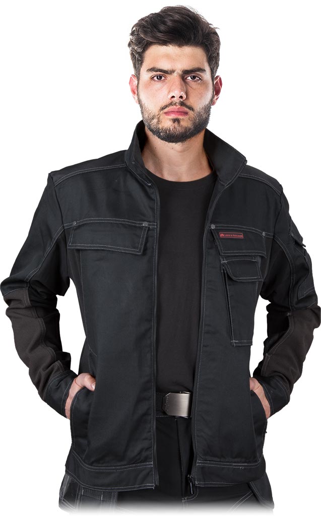 HEAVY-DUTY WORK JACKET WITH ELASTIC FIT AND SUPERIOR PROTECTION
