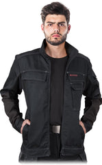 HEAVY-DUTY WORK JACKET WITH ELASTIC FIT AND SUPERIOR PROTECTION