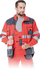 FORMEN HIGH-DURABILITY WORK JACKET WITH VENTILATION AND REINFORCEMENTS