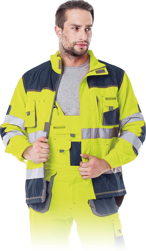 FORMEN HIGH-DURABILITY WORK JACKET WITH VENTILATION AND REINFORCEMENTS