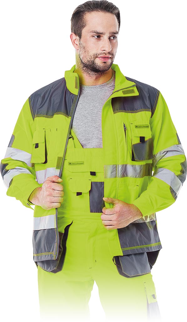 FORMEN HIGH-DURABILITY WORK JACKET WITH VENTILATION AND REINFORCEMENTS
