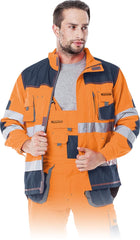 FORMEN HIGH-DURABILITY WORK JACKET WITH VENTILATION AND REINFORCEMENTS