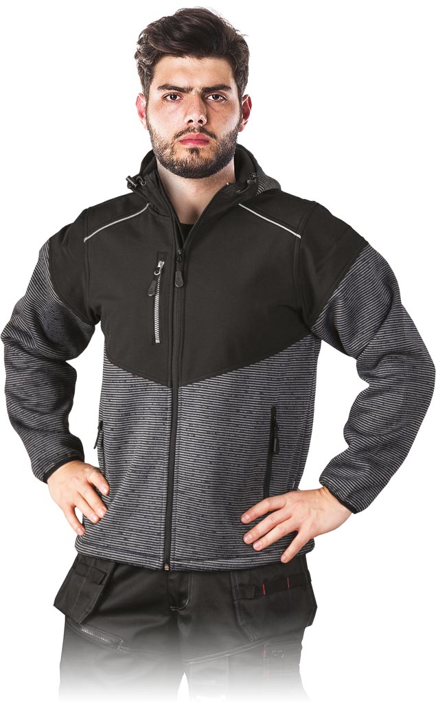 MEN'S SOFTSHELL JACKET LEBER&HOLLMAN - WEATHERPROOF AND BREATHABLE