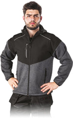 MEN'S SOFTSHELL JACKET LEBER&HOLLMAN - WEATHERPROOF AND BREATHABLE