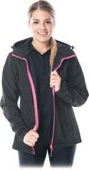 DAMSKA KURTKA SOFTSHELL OCHRONNA PRZECIWDESZCZOWA