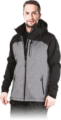 KURTKA MĘSKA SOFTSHELL OCHRONNA Z MEMBRANĄ TPU I POLAREM
