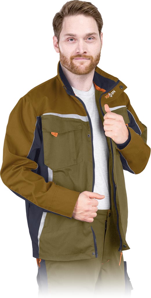 NEW AGE MEN'S CANVAS JACKET WITH CORDURA REINFORCEMENTS