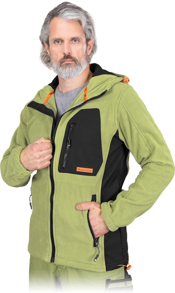 ISOLIERTE FLEECEJACKE MIT KAPUZE FÜR HERREN