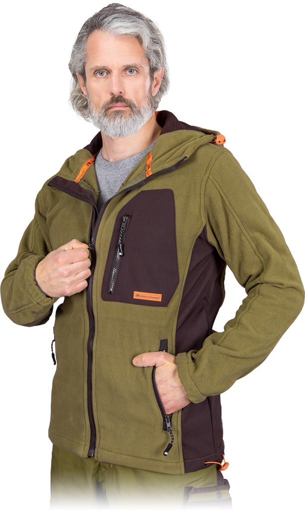 ISOLIERTE FLEECEJACKE MIT KAPUZE FÜR HERREN