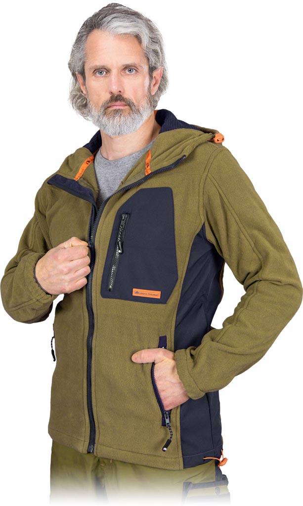 ISOLIERTE FLEECEJACKE MIT KAPUZE FÜR HERREN
