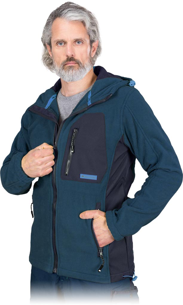ISOLIERTE FLEECEJACKE MIT KAPUZE FÜR HERREN